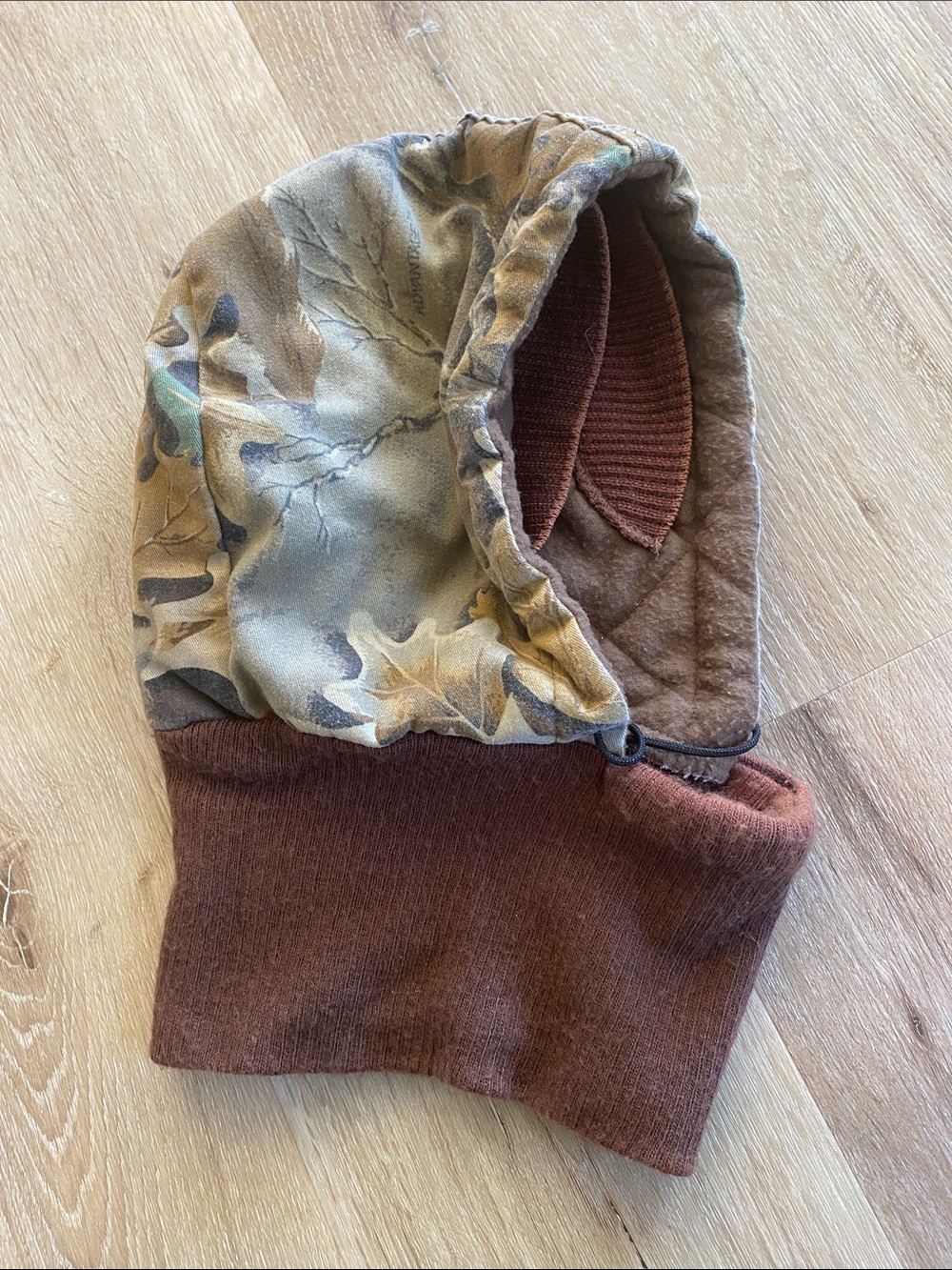 Walls Blizzard Pruf Insulated Canvas Camo Hat Hood One Size Made in USA Vintage